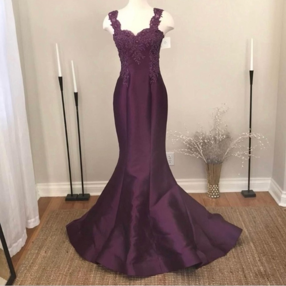 MAC DUGGAL Purple gown with jacket